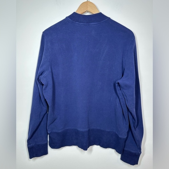 UNIVERSAL Standard Zoe Half Zip Funnel Neck Pullover Blue - Picture 7 of 7